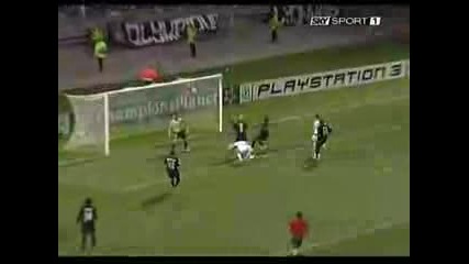 Lyon - Roma 0:1 Totti Goal
