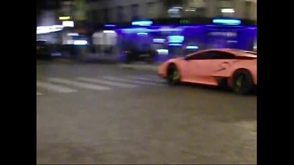 Pink Lamborghini Lp670 - 4 Sv start - up 