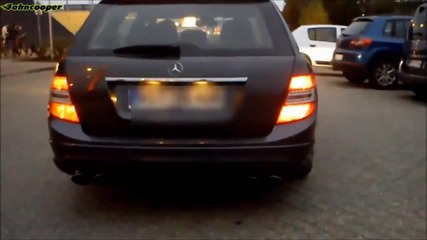 Mercedes Benz C63 T-modell - Hard Revs and Acceleration Sound