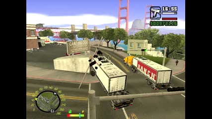 Gta San Andreas Ultimate mod Състезание с камиони
