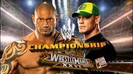 Wwe Batista vs John Cena Wrestlemania 26 Promo 