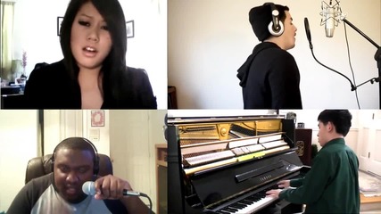 4 човека изпълняват невероятно B.o.b. Ft. Hayley Williams - Airplanes 