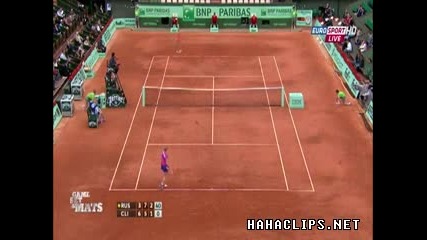 Най-късметлийския удар в тениса