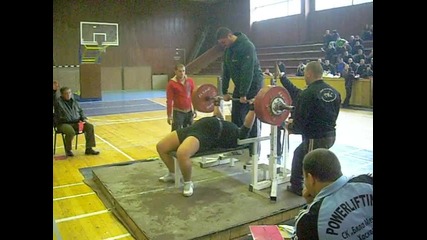 Красимир Митев - 285 кг. от лег - републикански рекорд ! 