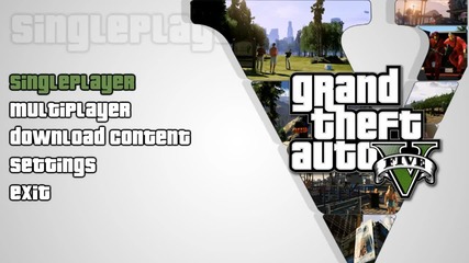 Gta 5 Start & Game Play Main Menu Grand Theft Auto 5