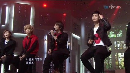Shinee - Hello [goodbye stage live at Inkigayo 31.10.2010] (високо качество)