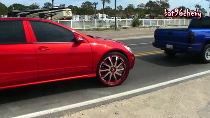 Candy Red Mercedes Benz R350 on 28 Forgiatos - 1080p Hd