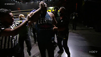 Keith Lee is hit with a fireball courtesy of Karrion Kross: WWE NXT, Aug. 12, 2020