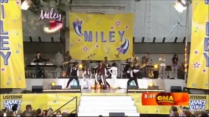 Miley Cyrus live at Good Morning America (hd) (07.18.2008)