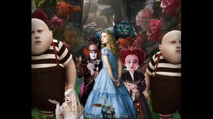 all time low - painting flowers ;alice in wonderland ; 