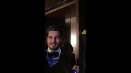 Çağatay Ulusoy with Fans Delibal Gala