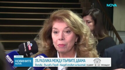 Йотова: Благодаря на всички, които дадоха гласа си на изборите