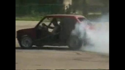 Fiat 126p burnout