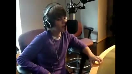 Justin Bieber at Hot 103 Studios