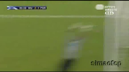 07.04 Манчестър Юнайтед 2 - 2 Порто Карлос Тевес гол.flv