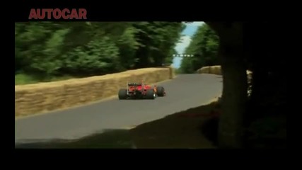 Goodwood Fos 2010 - Marc Gene drives Ferraris 2009 F1 car 