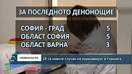 28 са новите случаи на коронавирус в страната