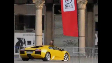 Yellow Lamborghini Murcielago Acceleration 