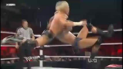 Randy Orton Reverse Zig Zag to a Rko on Dolph Ziggler