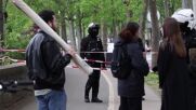 Мъж заплаши да се самовзриви пред иранското консулство в Париж (ВИДЕО)