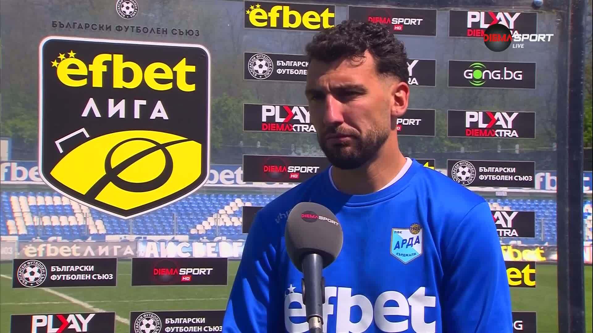 Димитър Велковски е Играч на мача Арда - Черно море