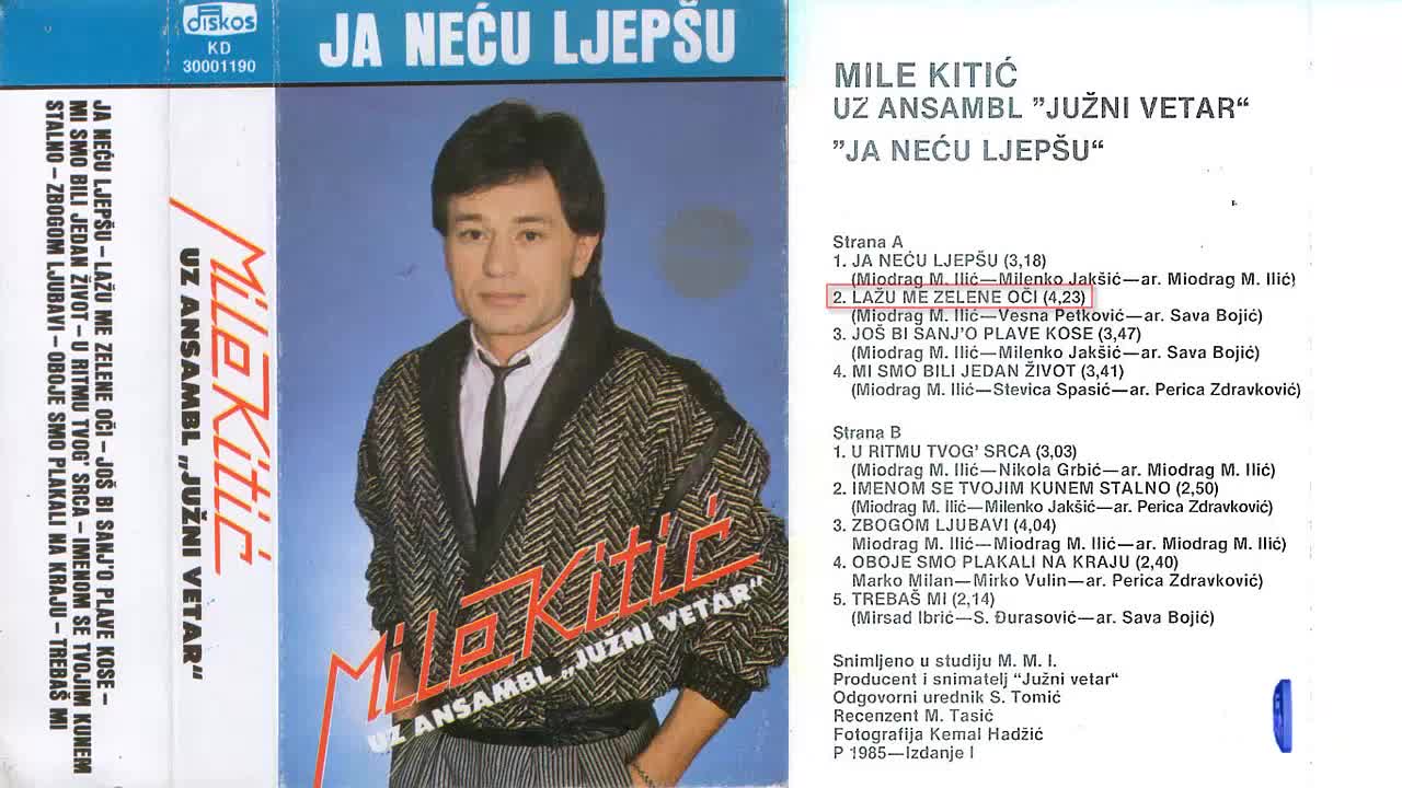 mile kitic lazu me zelene oci