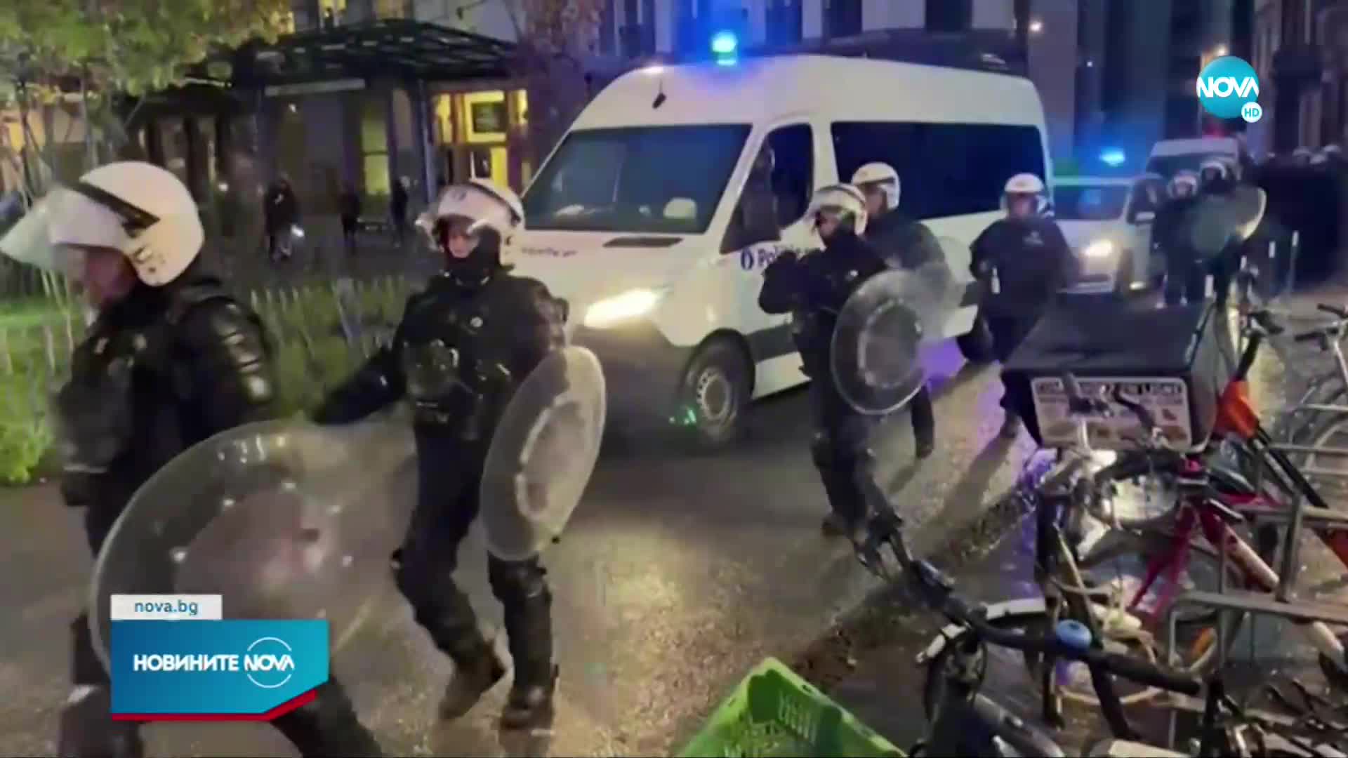 Безредици в Брюксел след победата на Мароко над Белгия