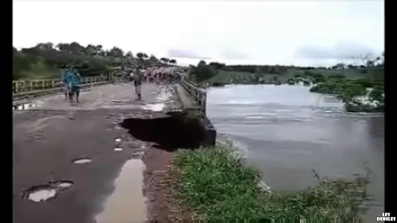 Тези хора имат късмет че никой от тях не пострада !!