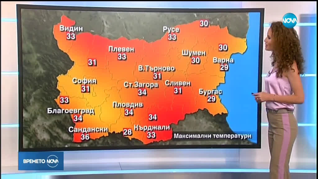 Прогноза за времето (01.08.2019 - централна емисия)