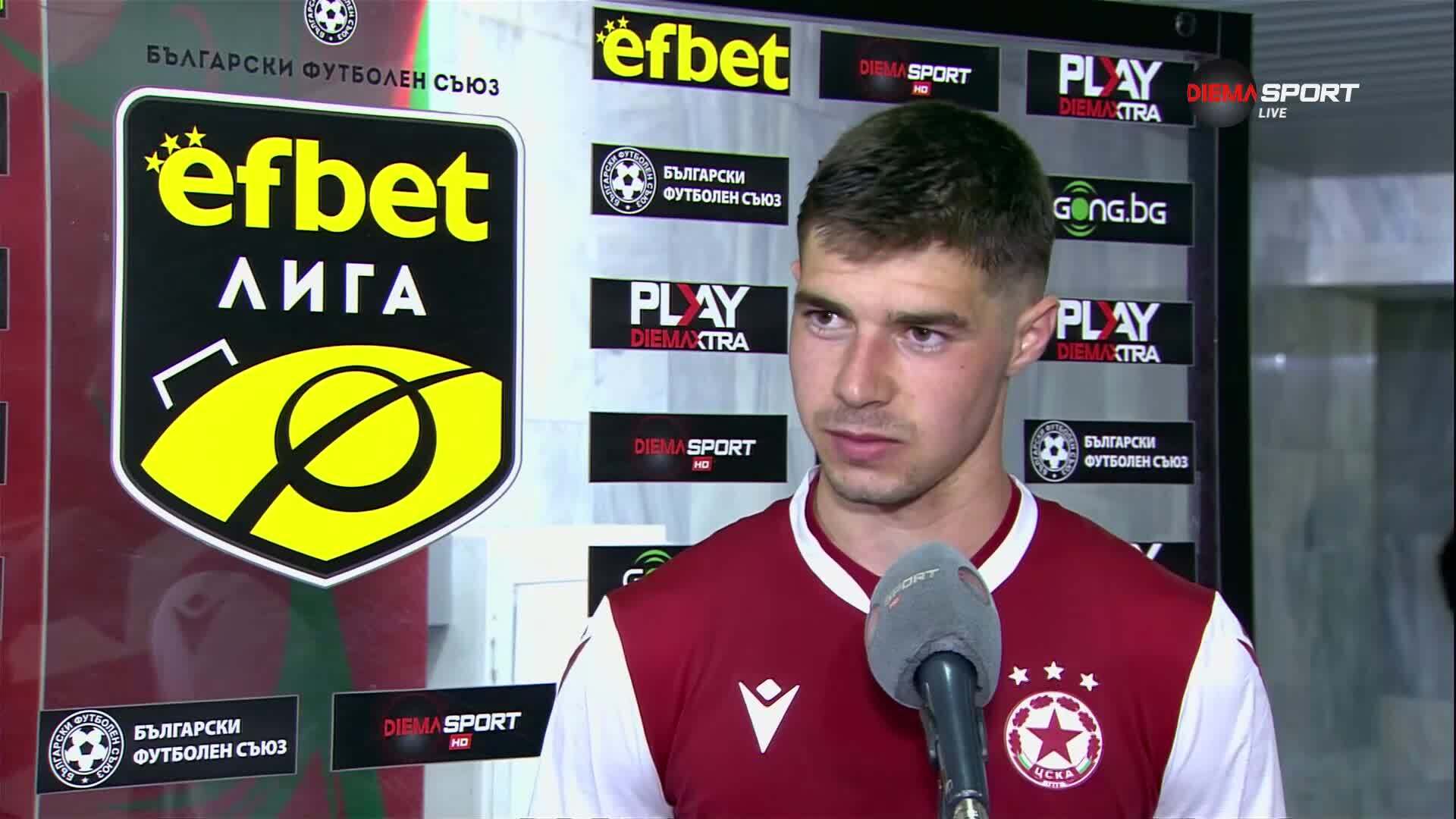 Станислав Шопов е Играч на мача ЦСКА - Ботев Пловдив