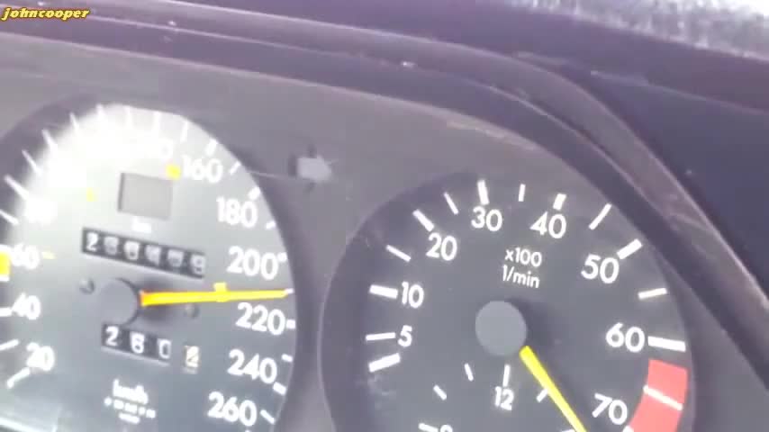 Mercedes 190e 3.0 24v Turbo - ускорение