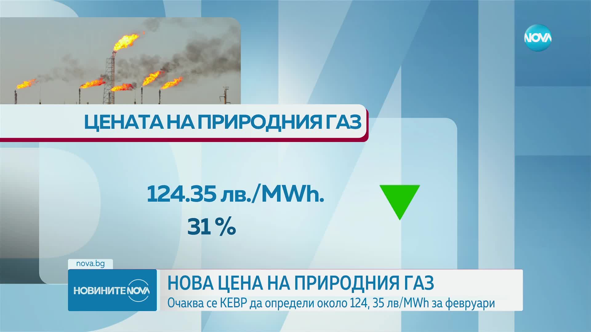 КЕВР определя новата цена на природния газ