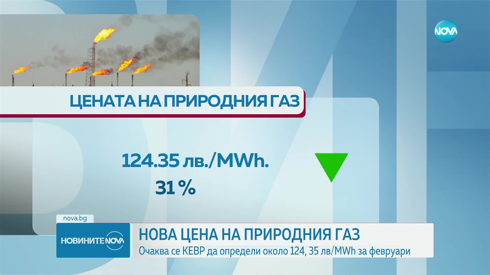 КЕВР определя новата цена на природния газ