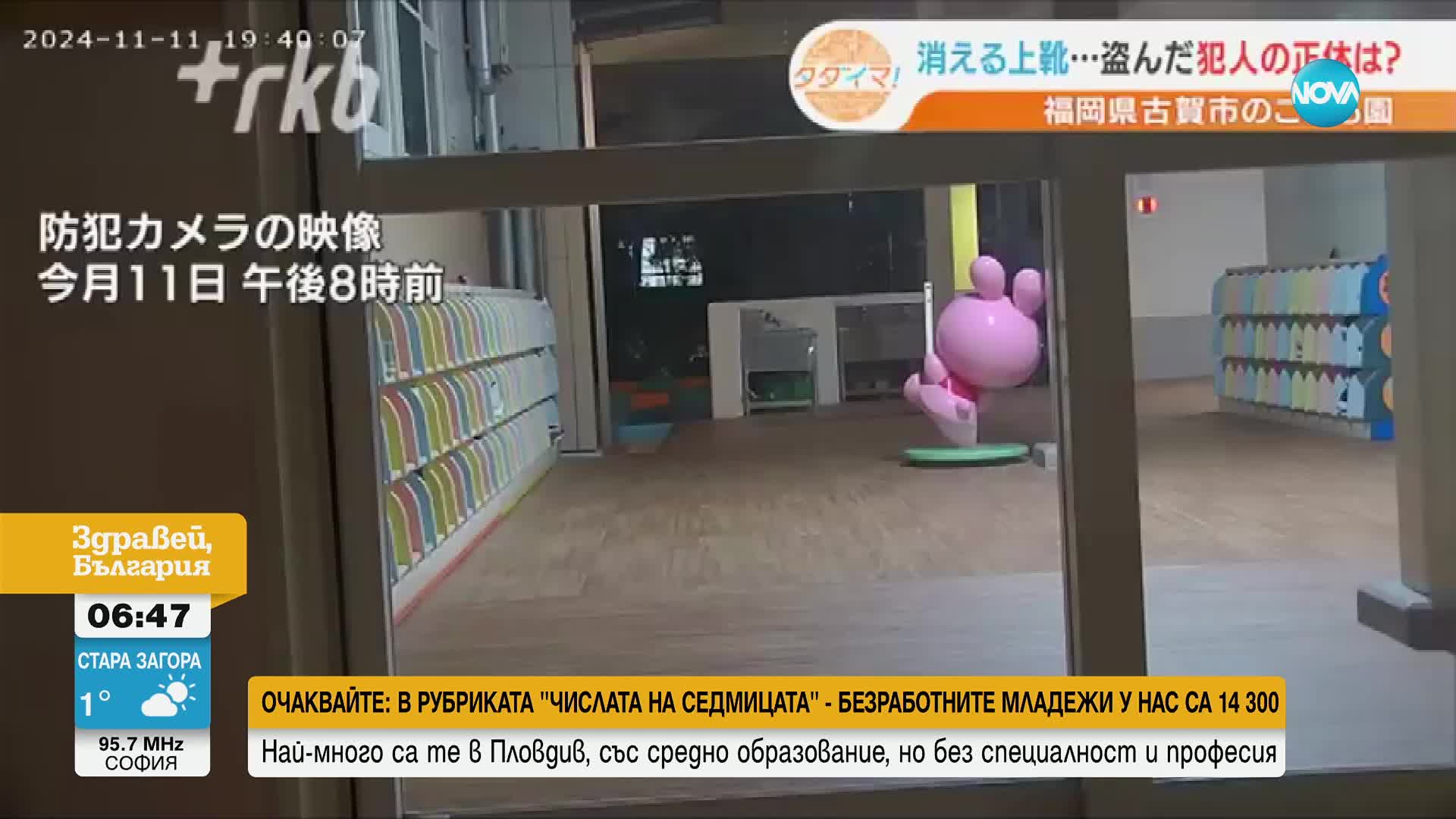 Четириног крадец задигна няколко чифта обувки от японска детска градина