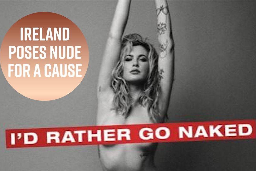 Ireland Baldwin gets naked for PETA