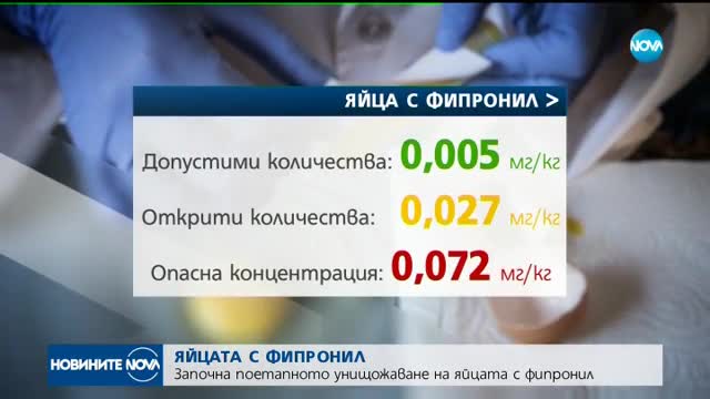 ЯЙЦА С ФИПРОНИЛ: На пазара вероятно има още от тях