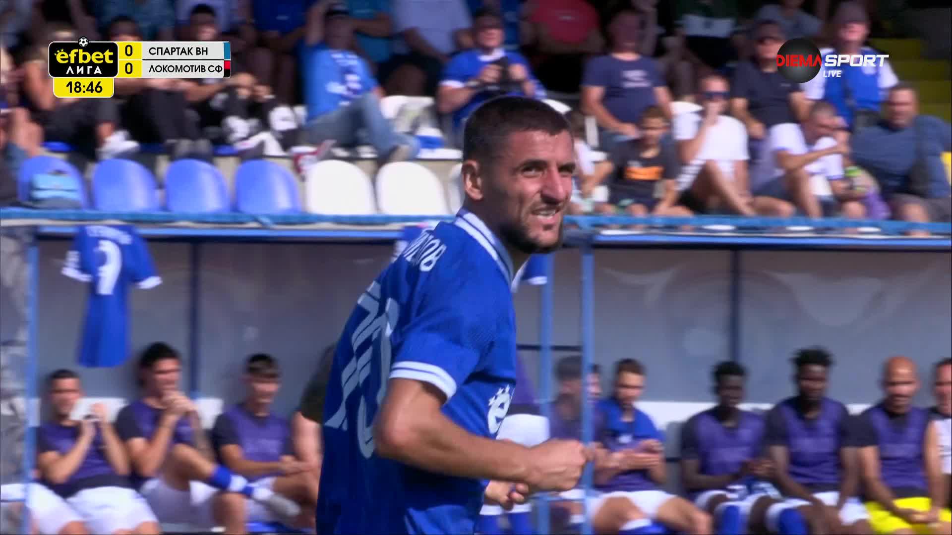 Спартак Варна - Локомотив София 0:0 /първо полувреме/
