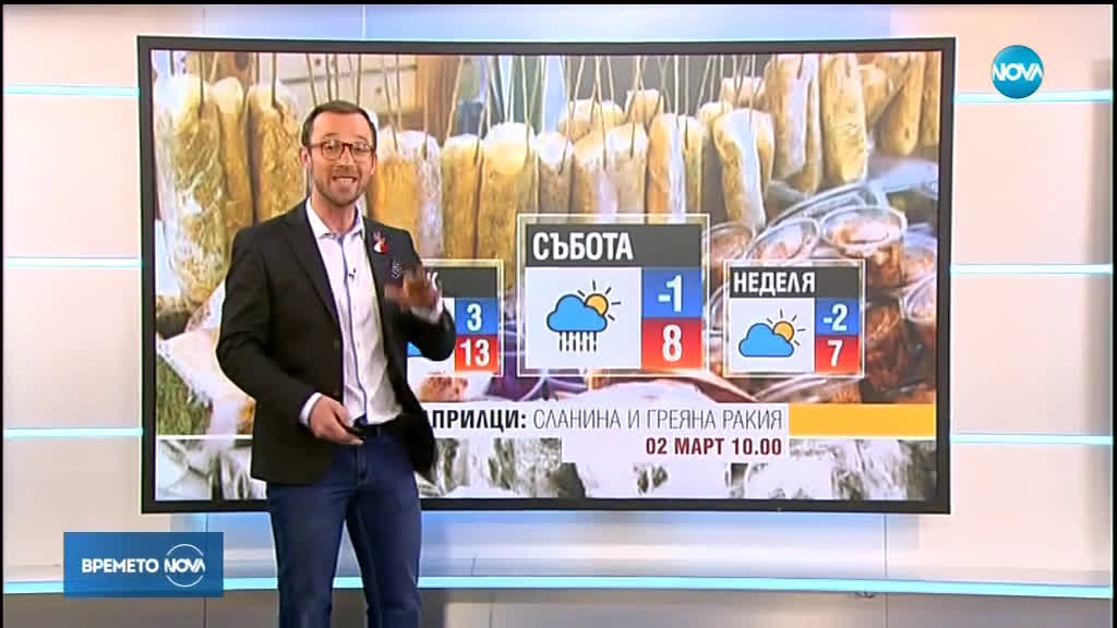 Прогноза за времето (01.03.2019 - обедна)