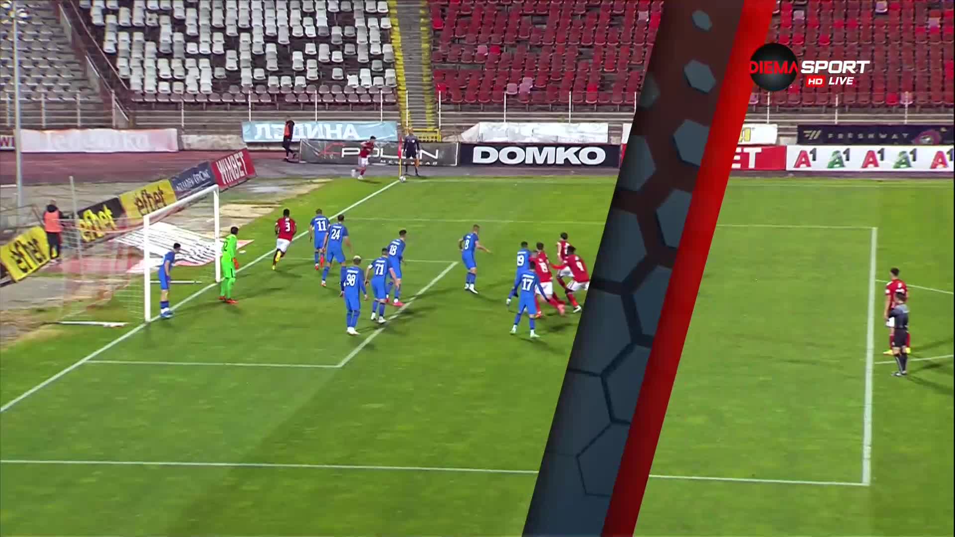 ЦСКА - Арда 2:0 /първо полувреме/