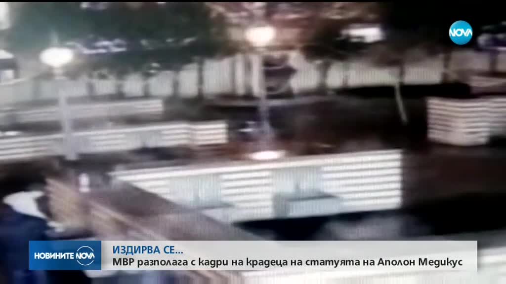 Записи от камери показват крадеца на статуята на Аполон
