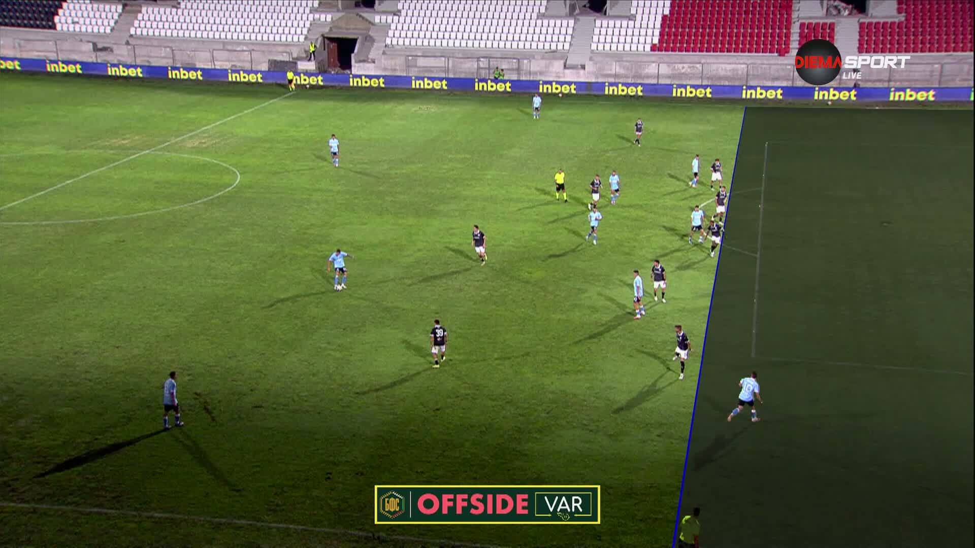 Отменен гол за Арда заради засада