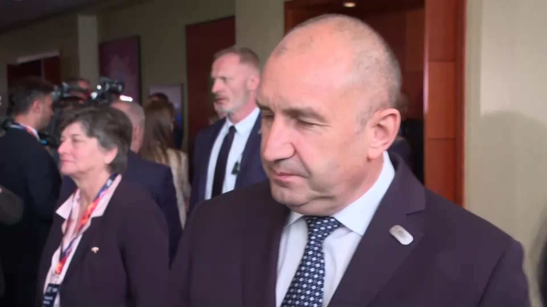 Радев: Надявам се да видим реална визия на Европа за постигане на мир, а не за продължаване на войната