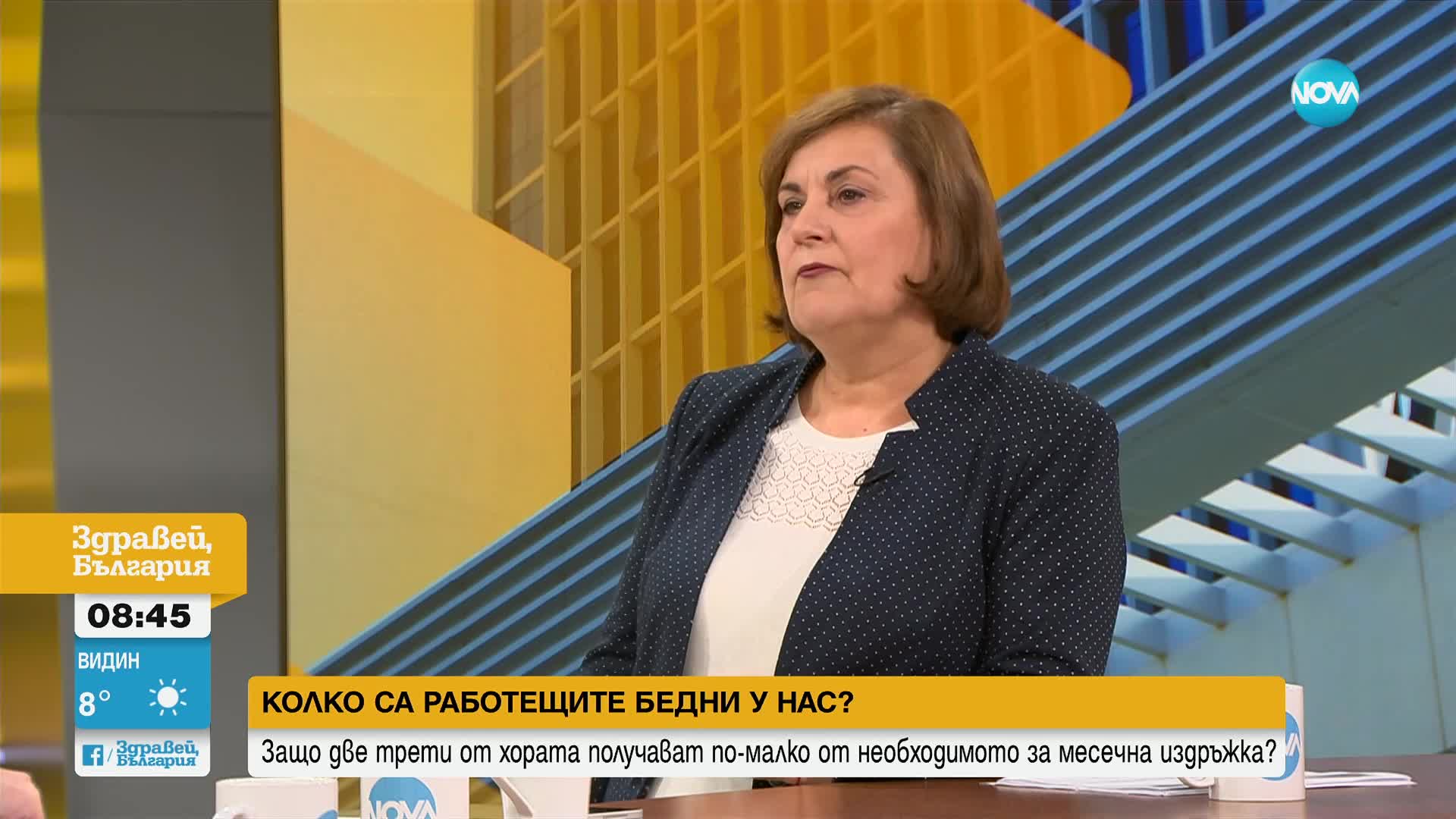 Виолета Иванова, КНСБ: С нарастването на минималната работна ще има глътка въздух