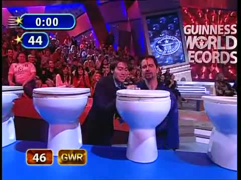 Най-много тоалетни чинии счупени с глава за една минута ! Guinness World Record