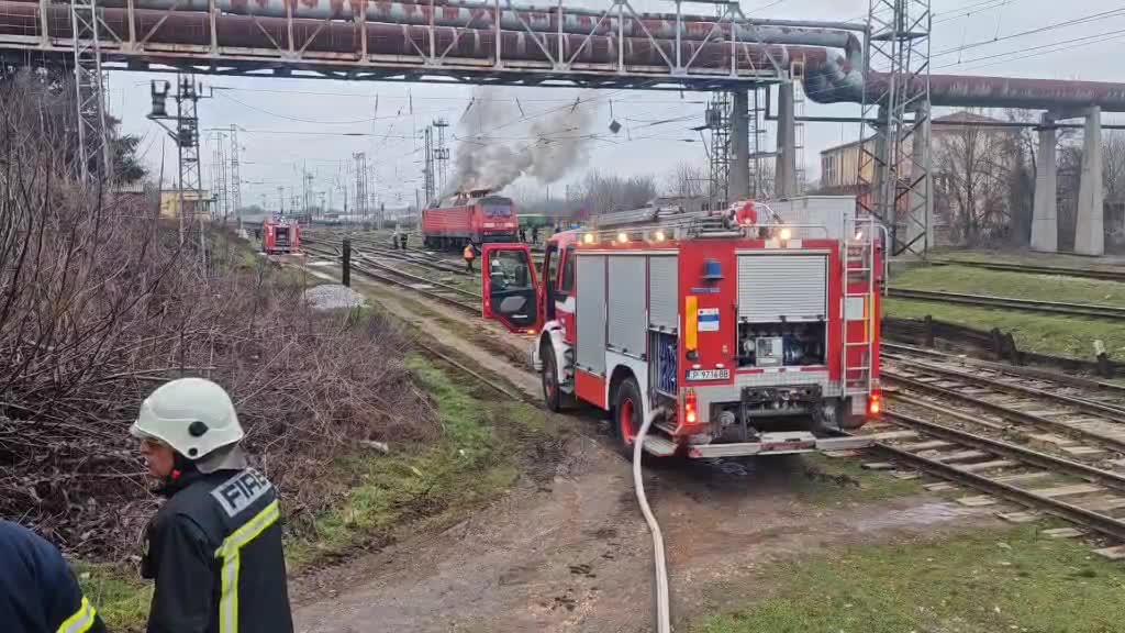 Локомотив се запали край Русе