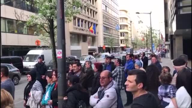 Сблъсъци пред консулството на Турция в Брюксел, има ранени