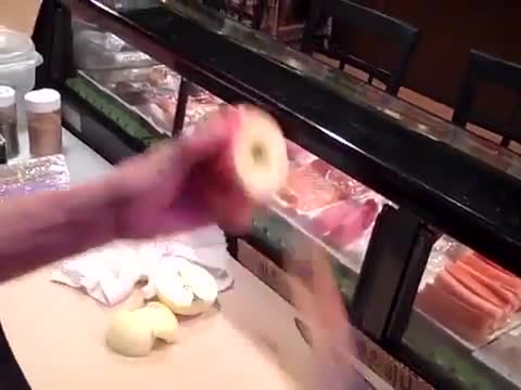 Колко бързо и качественно рязане на ябълка