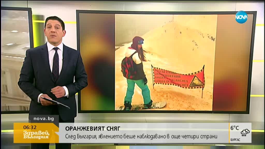 ОРАНЖЕВИЯТ СНЯГ: Още 4 страни станаха свидетели на явлението