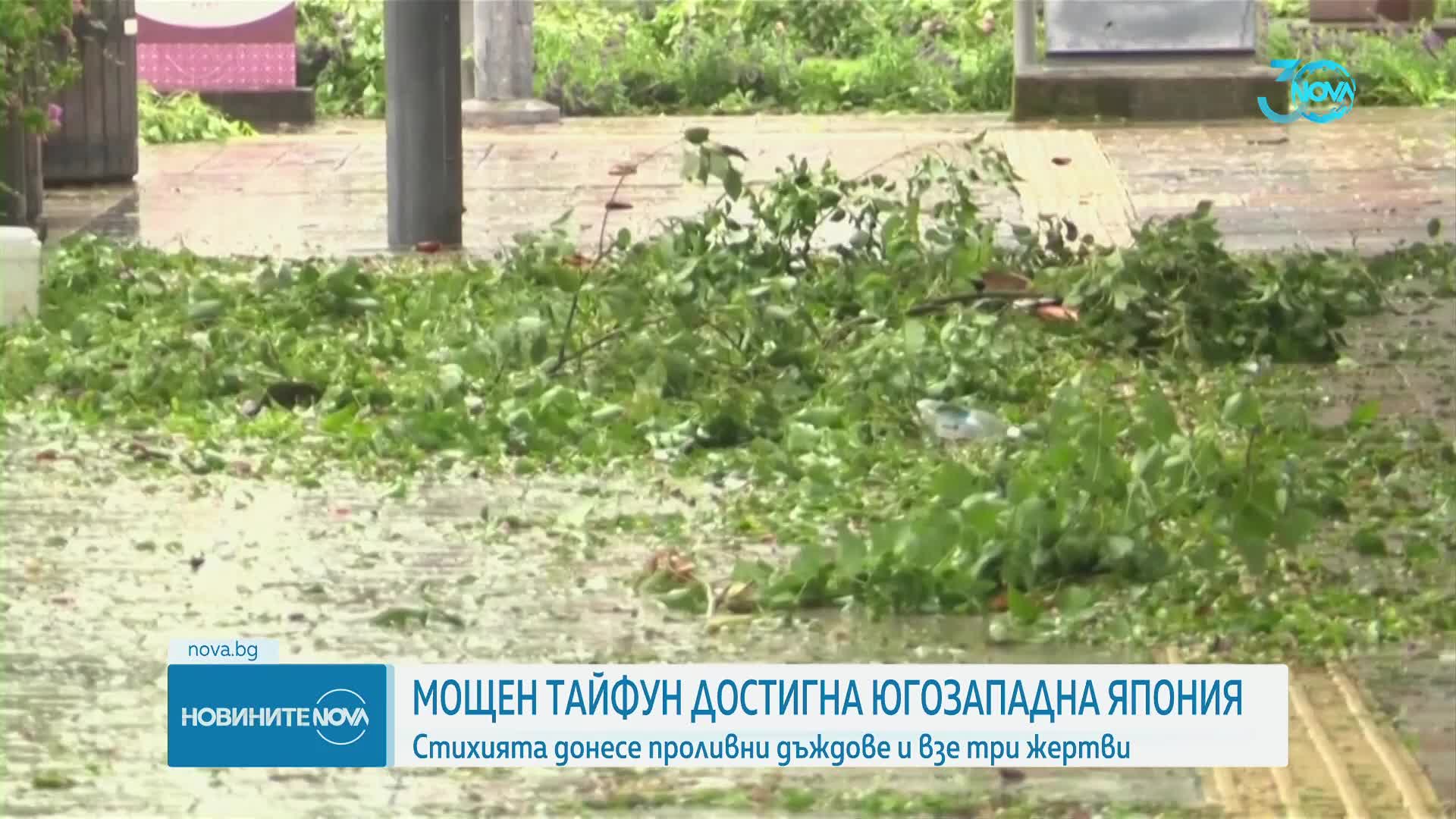Тайфунът „Шаншан” удари Япония с близо 200 км/ч, загинали са трима души (ВИДЕО+СНИМКИ)