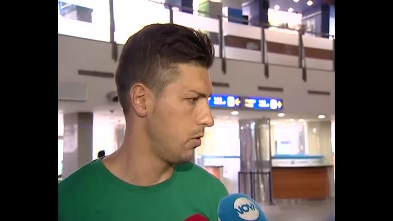 Иво Иванов преди заминаването на Берое за Клайпеда